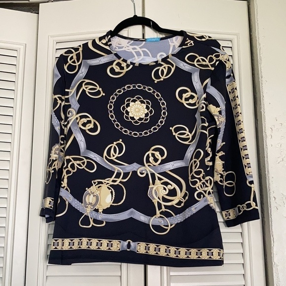 J. McLaughlin Catalina cloth nautical Top. As is - Picture 2 of 8